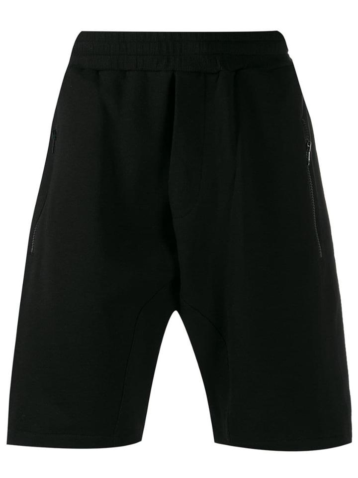 Low Brand Zip Pockets Bermuda Shorts - Black