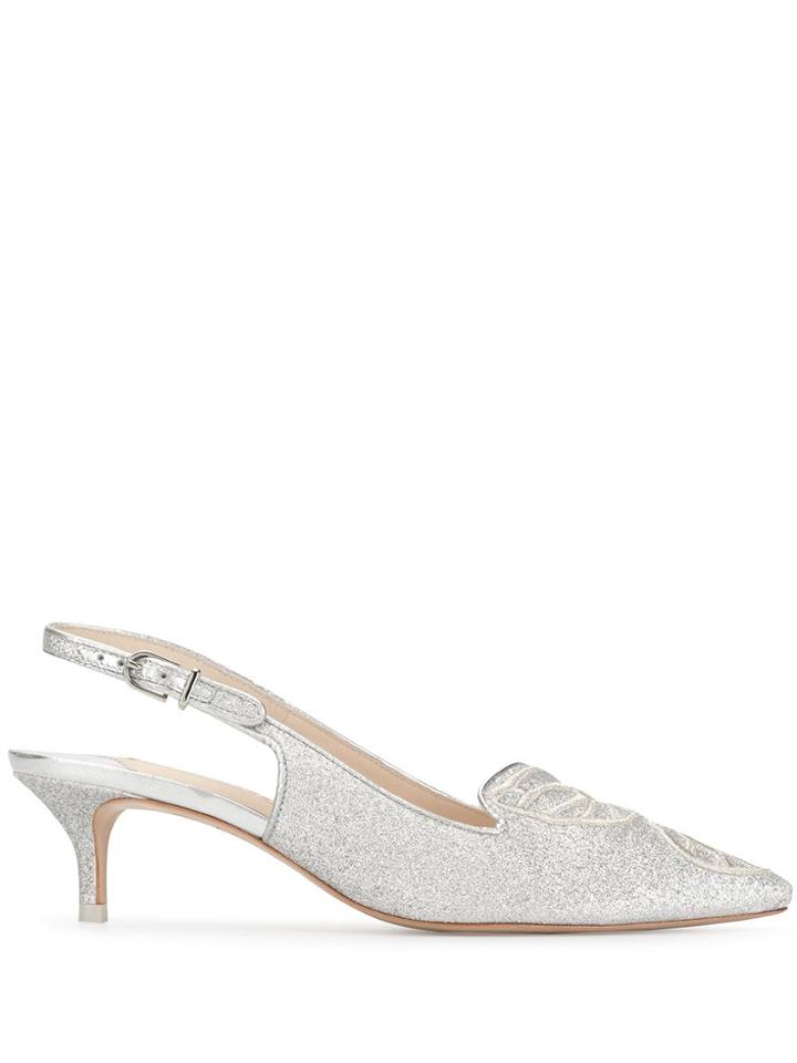 Sophia Webster Bibi Butterfly Pumps - Silver