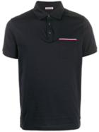 Moncler Fitted Polo Shirt - Blue
