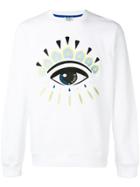 Kenzo Embroidered Eye Sweatshirt - White