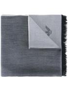Emporio Armani Classic Scarf, Men's, Grey, Wool