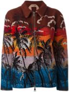 Nº21 Palm Print Bomber Jacket - Multicolour