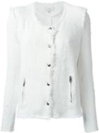Iro - 'agnette' Tweed Jacket - Women - Cotton/polyester - 38, White, Cotton/polyester