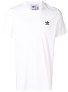 Adidas Logo Embroidered Crew Neck T-shirt - White
