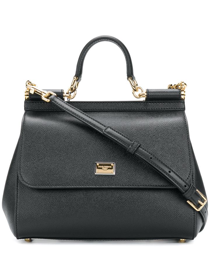 Dolce & Gabbana Medium Sicily Bag - Black