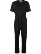 Isabel Marant Étoile 'needla' Jumpsuit, Women's, Size: 40, Black, Spandex/elastane/polyamide/linen/flax/cotton