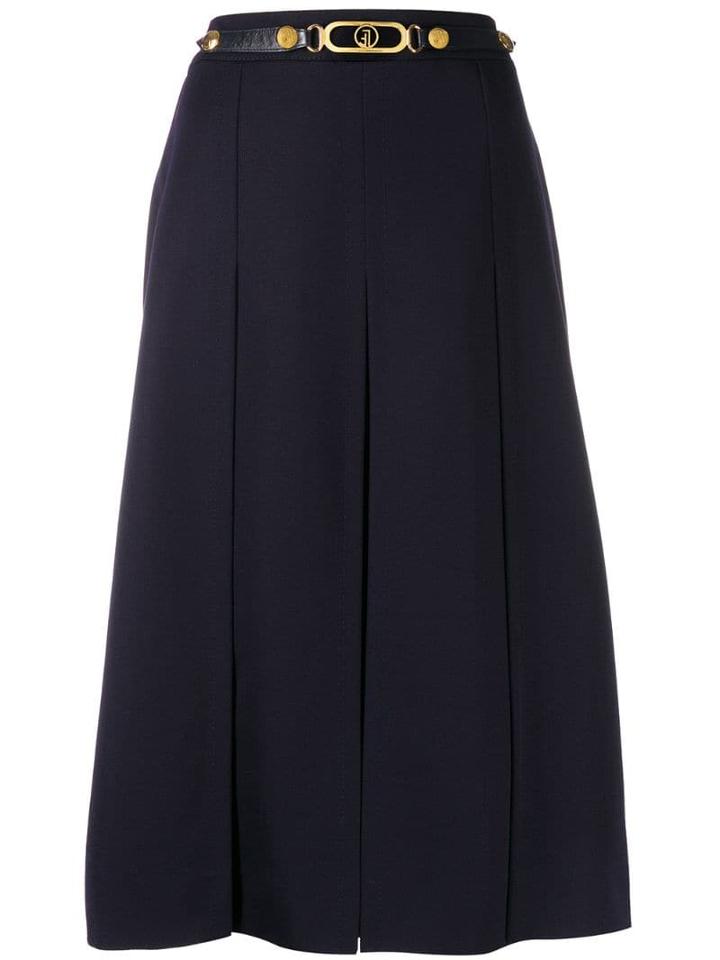 Louis Feraud Pre-owned '1970s A-line Skirt - Blue