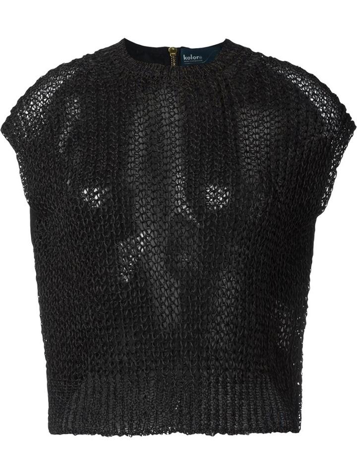 Kolor Open Knit Tank Top