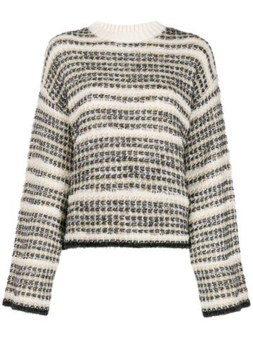 20:52 Striped Slouchy Jumper - Neutrals