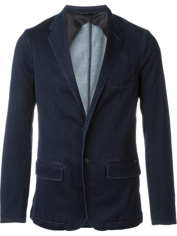 Armani Jeans Notched Lapels Blazer