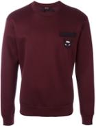 No21 Side Applique Sweatshirt, Men's, Size: Medium, Pink/purple, Viscose/virgin Wool