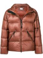Cp Company Lense Padded Jacket - Brown