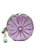Anya Hindmarch Purple And Green Metallic Pillow Leather Clutch - Pink