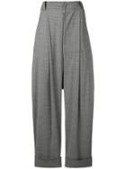 Vaquera Oversized Drop-crotch Trousers - Grey