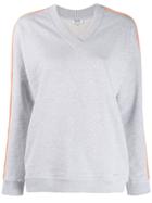 Kenzo V-neck Logo Top - Grey