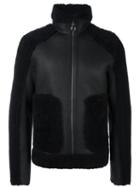 Carven Reversible Shearling Jacket, Men's, Size: 50, Blue, Sheep Skin/shearling