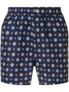 Kenzo Printed Swim Shorts - Blue