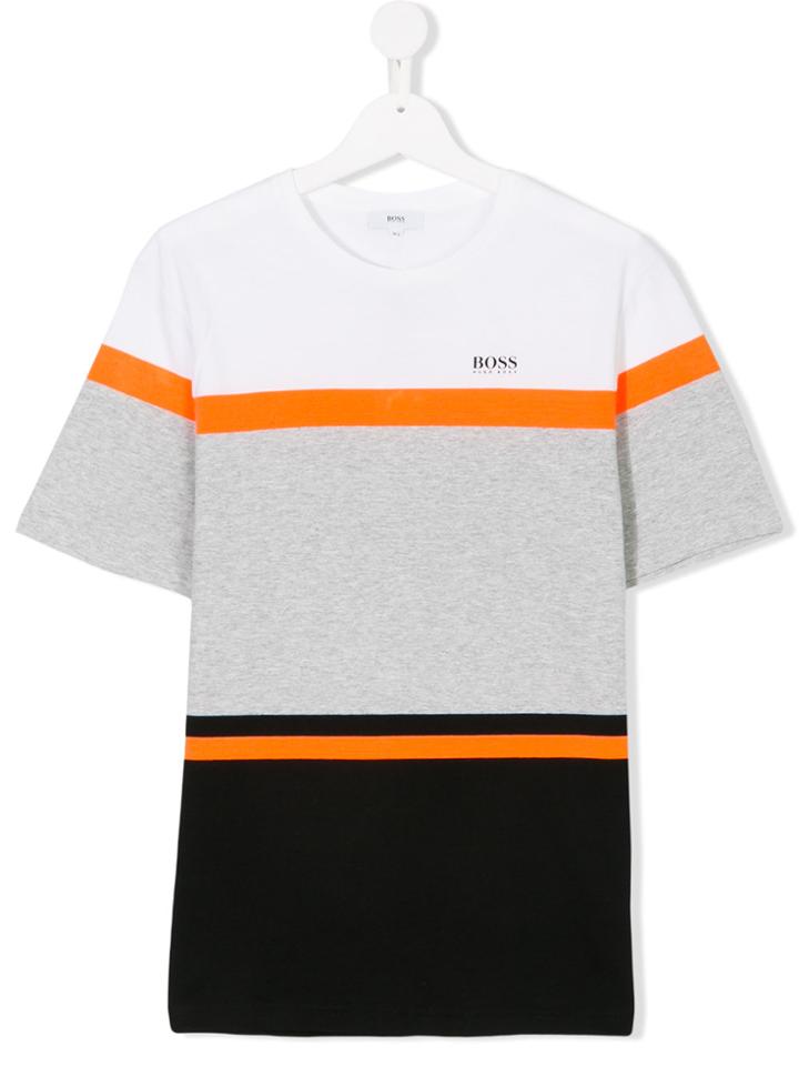 Boss Kids Teen Color Block T-shirt - Multicolour