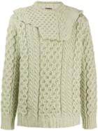 Raf Simons Cable Knit Sweater - Green