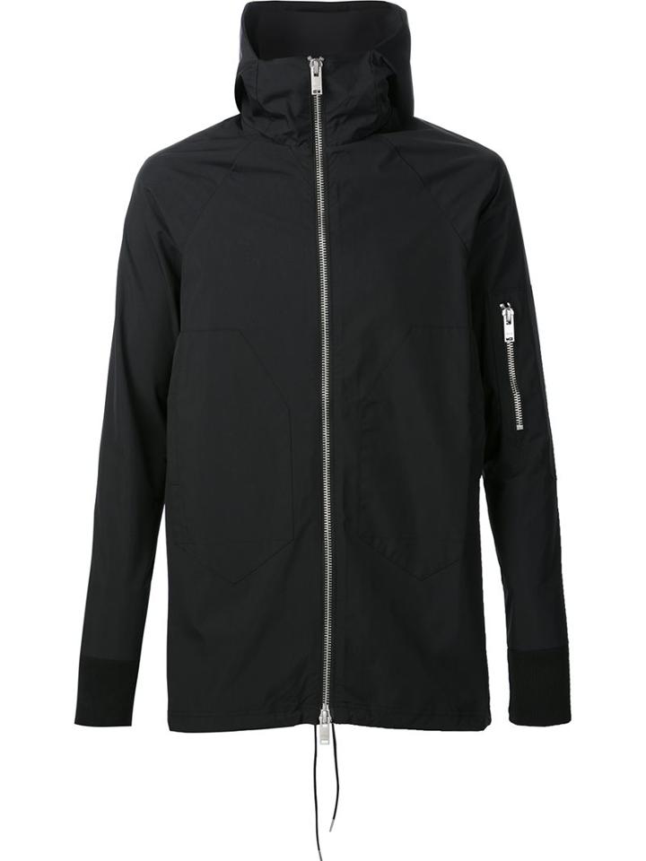 Siki Im Zipped Hooded Jacket, Men's, Size: Small, Black, Polyester