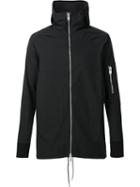 Siki Im Zipped Hooded Jacket, Men's, Size: Small, Black, Polyester