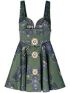 Versus Sleeveless Printed Dress - Green