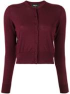 Paule Ka Round Neck Cardigan - Red
