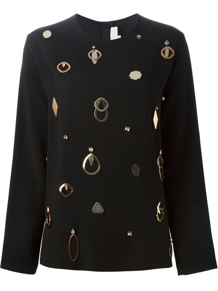 Stella Mccartney Metallic Applique Top