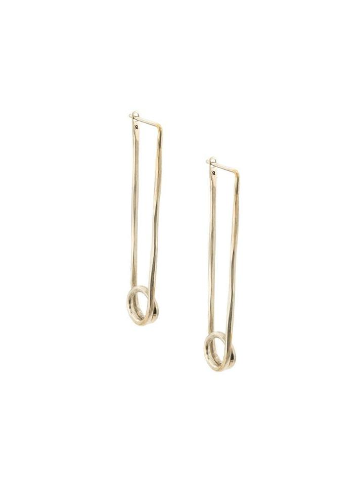 Werkstatt:münchen Paper-clip Earrings - Silver