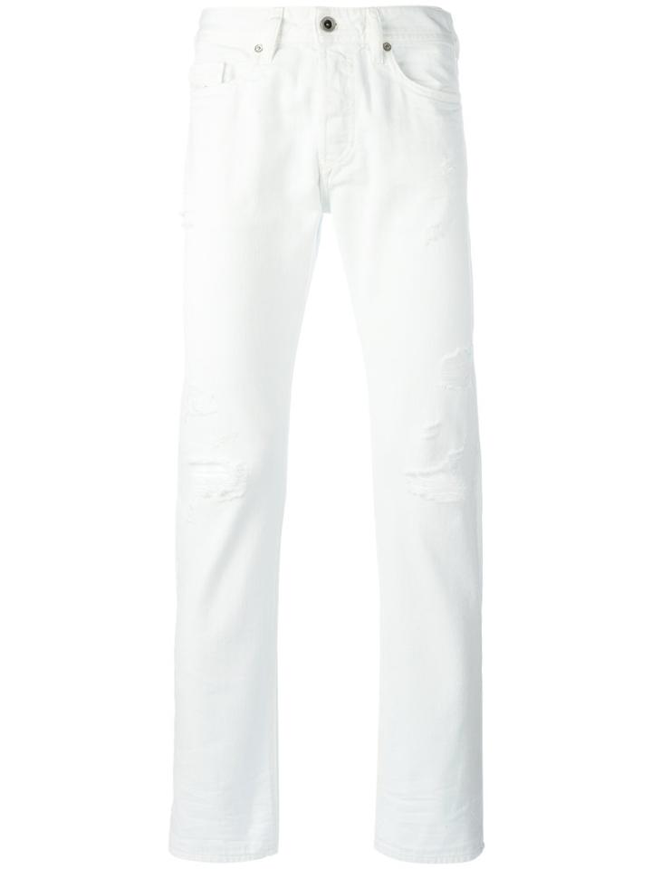 Diesel Buster Jeans, Men's, Size: 32, White, Cotton