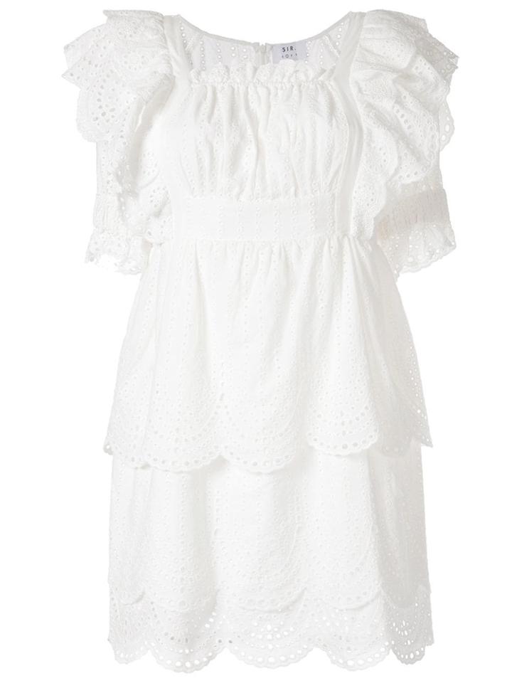 Sir. Leila Ruffle Mini Dress - White