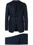 Tagliatore Striped Two-piece Suit - Blue