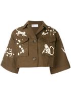 Red Valentino Monkey Printed Jacket - Green