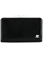 Courrèges Logo Plaque Zip Wallet - Black