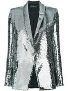 Balmain Sequin-embellished Blazer - Metallic