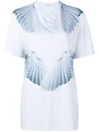 Givenchy Feather Print Short Sleeve T-shirt - White