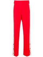 Pinko Side Stripe Trousers - Red