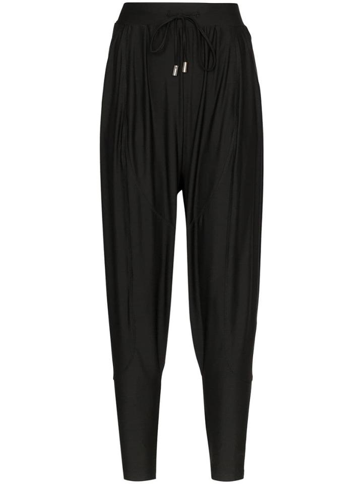 Charli Cohen Saber Matte Tapered Trousers - Black