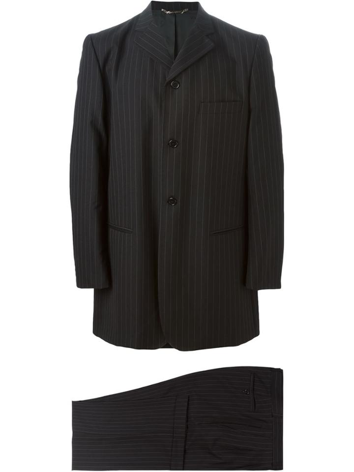 Dolce & Gabbana Vintage Pinstripe Suit - Black