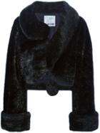 Moschino Vintage Artificial Fur Coat, Women's, Size: M, Black