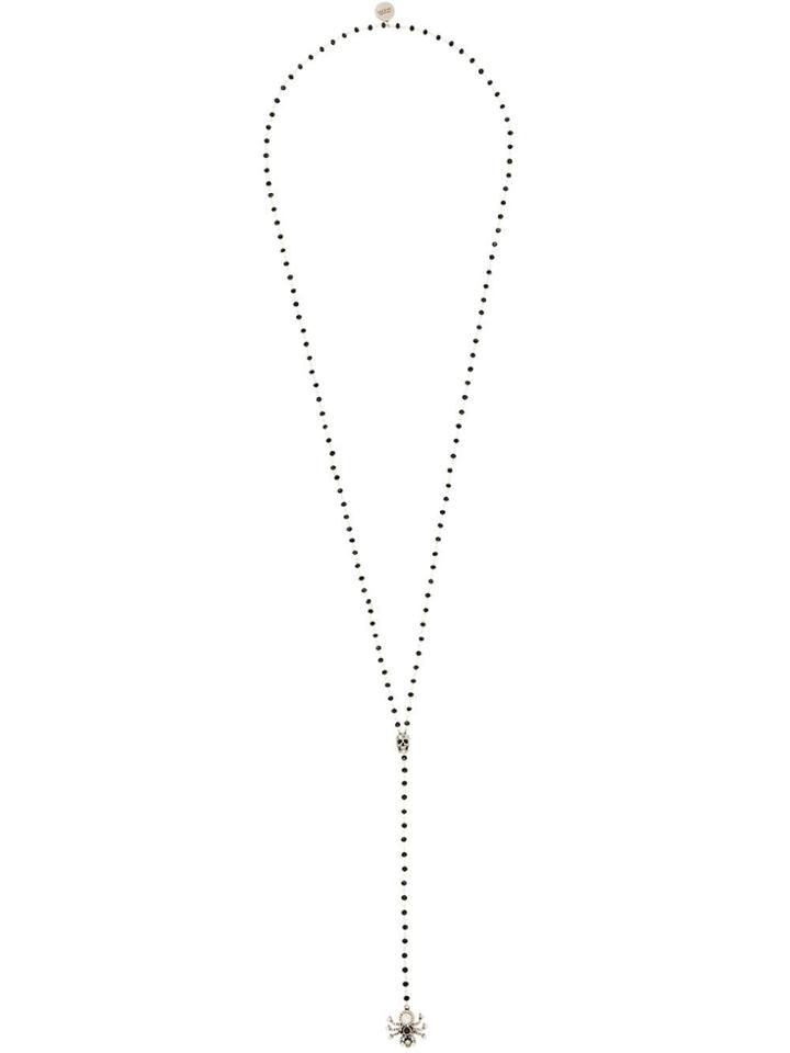 Alexander Mcqueen Long Spider Necklace - Metallic