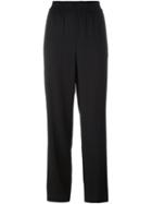 Dkny Straight Leg Trousers, Women's, Size: Medium, Black, Spandex/elastane/viscose/wool