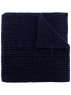 Dolce & Gabbana Ribbed Knit Scarf - Blue