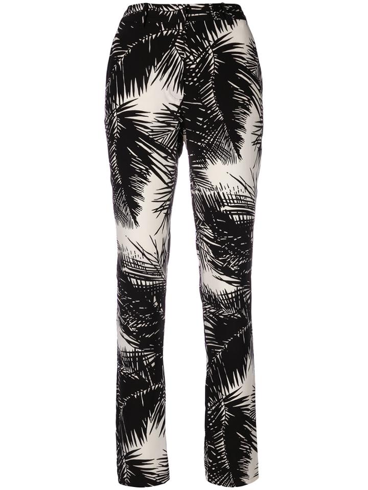 Theory Palm Tree Print Trousers - Black