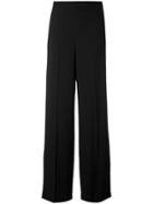 Monique Lhuillier Wide Leg Wrap Trousers - Black