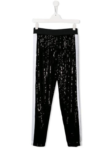 Alberta Ferretti Kids Teen Sequinned Trousers - Black