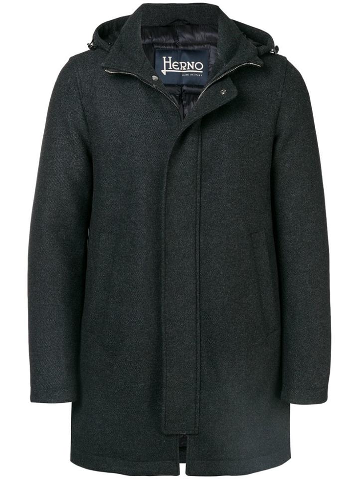 Herno Hooded Duffle Coat - Grey