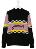 Msgm Kids Jamaica Knitted Jumper - Black
