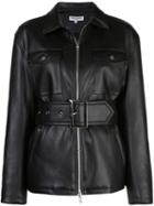 Opening Ceremony Belted Faux Leather Jacket - Black