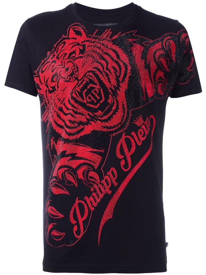 Philipp Plein 'claws' T-shirt, Men's, Size: Xxl, Black, Cotton